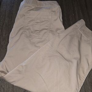 Chico's sz. 16 tan cropped pants
